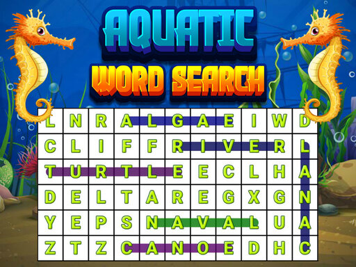 Aquatic Word Search – Caça-Palavras Aquático