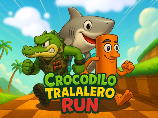Crocodilo Tralalero Run – Corrida Musical do Jacaré