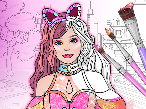 Dress Up Games & Coloring Book – Jogos de Vestir e Livro de Colorir