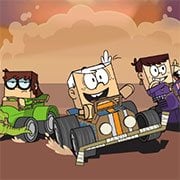 Extreme Cardboard Racing: Loud House – Corrida Maluca de Papelão