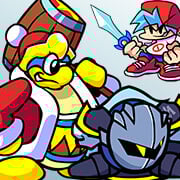 FNF Kirby Funkin vs King Dedede & Meta Knight – Batalha Musical de Kirby