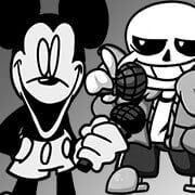 FNF: Suicide Mouse VS Sans – Batalha Musical Épica