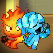 FNF vs Fireboy & Watergirl – Batalha Musical na Floresta do Templo