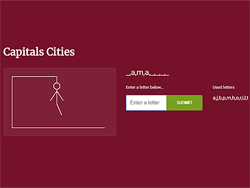 Hangman Capital Cities – Adivinhe as Capitais