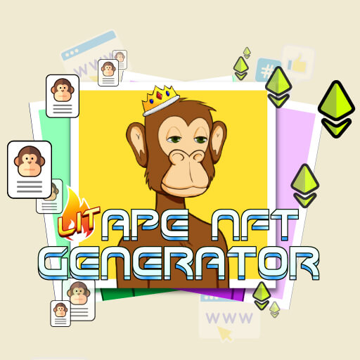 Lit Ape NFT Generator – Criador de Macacos Iluminados