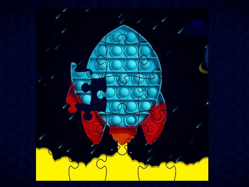 Pop It Rockets in Space Jigsaw – Quebra-Cabeça Espacial com Foguetes