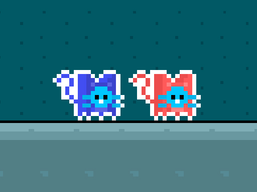 Red and Blue Cats – Gatos Aventureiros