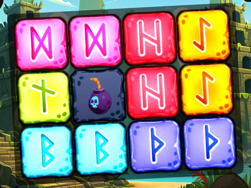 Runic Block Collapse – Quebra-Cabeças Rúnico