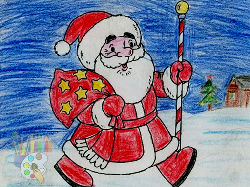 Santa Claus Coloring – Papai Noel para Colorir