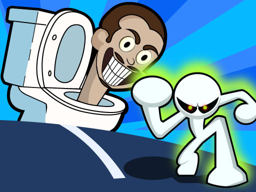 Stickman vs Skibidi Toilet – Boneco vs Vaso Assustador